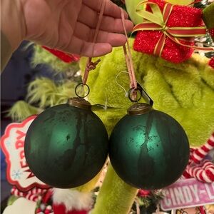 Emerald Green Holiday Ornaments